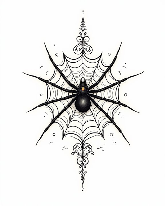 old school web tattoo symbolism