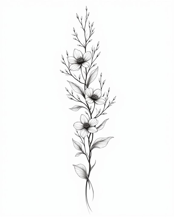 organic beauty through line art