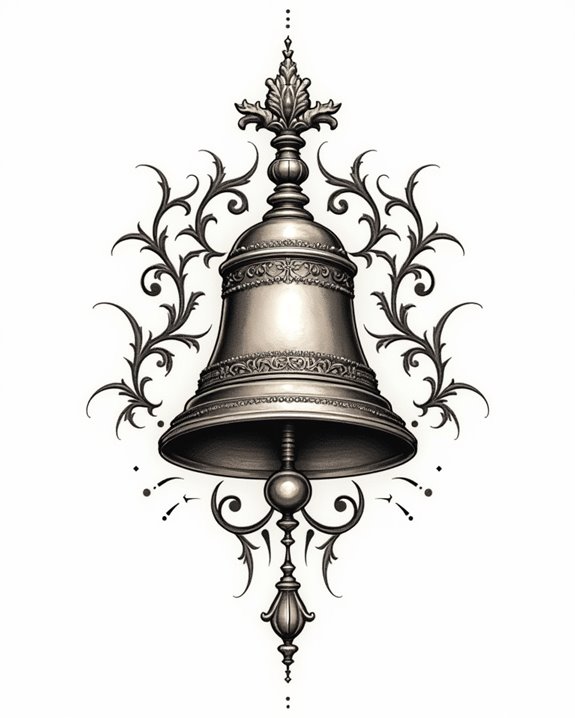 ornate brass bell art