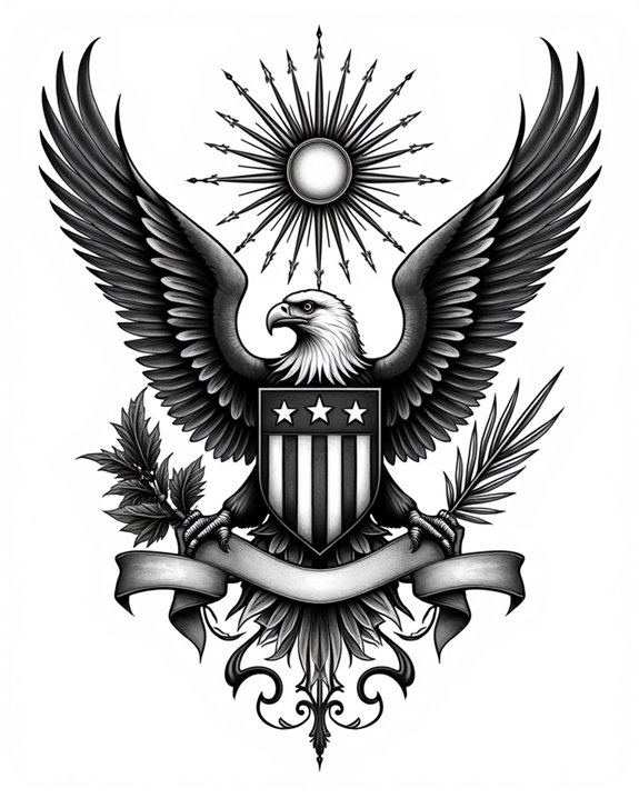 patriotic eagle flag imagery
