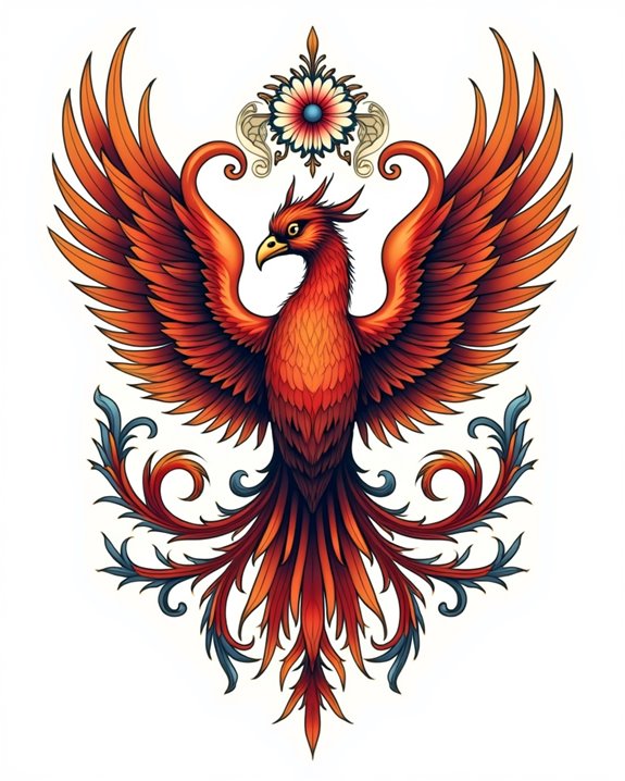 patriotic eagle tattoo design