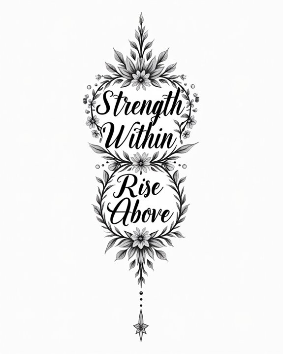 personal calligraphy mantra artwork