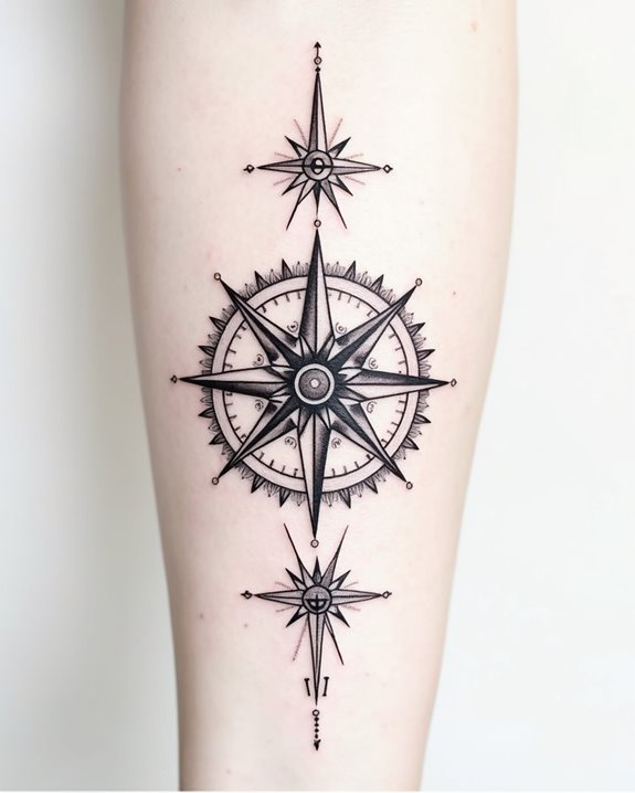 personal map coordinates tattoo