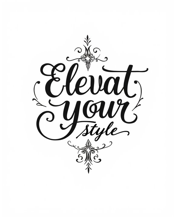 personalized expressive script tattoos