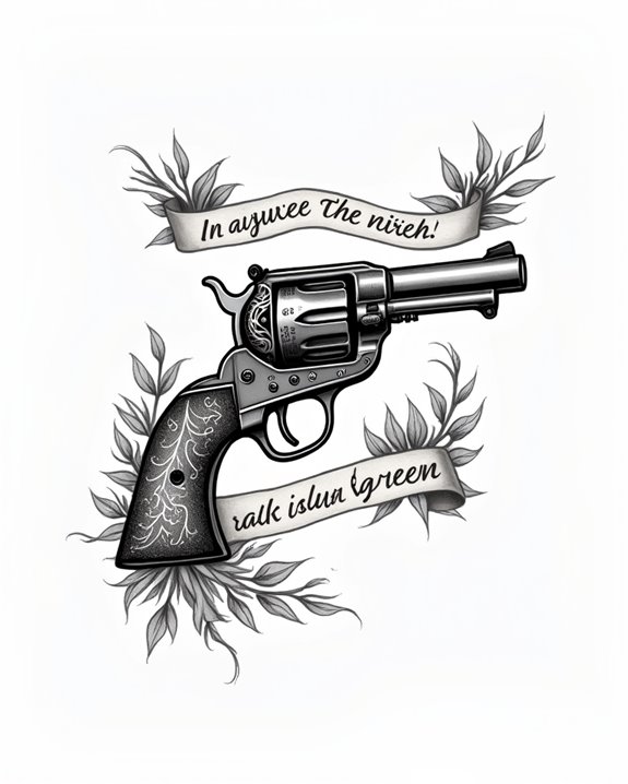 personalized pistol script design