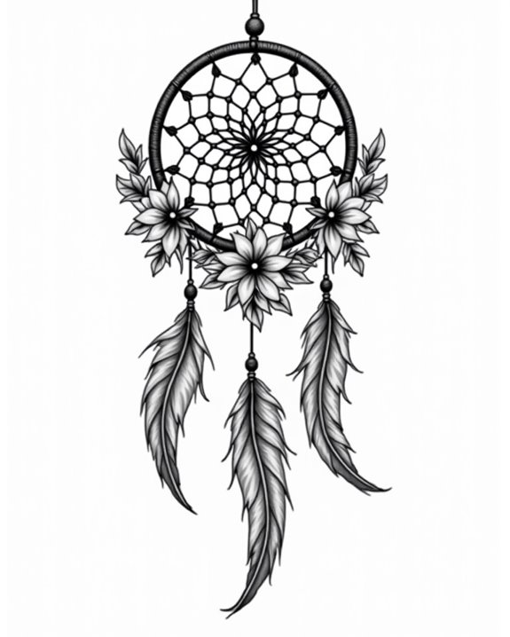 personalized protective dreamcatcher tattoos