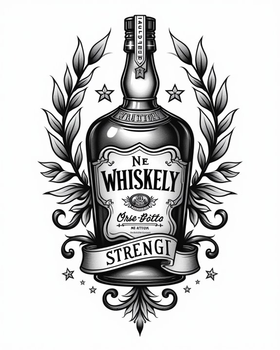 personalized whiskey tattoo tribute