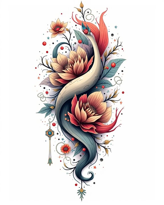 playful cartoon tattoo artistry