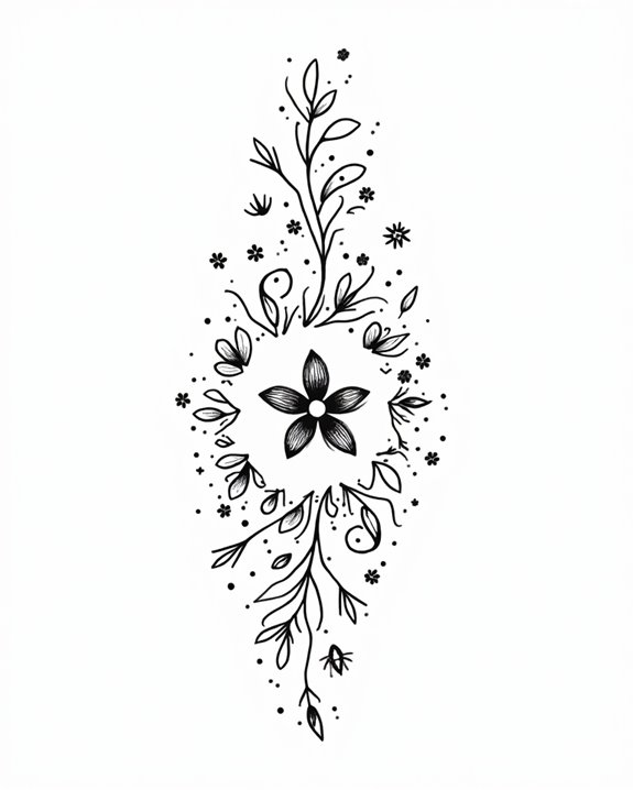 playful cultural doodle tattoos