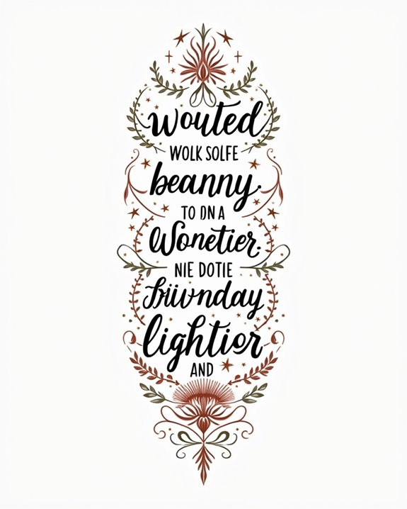 playful letter form quotes