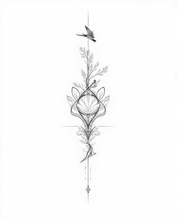 playful minimalist animal tattoos