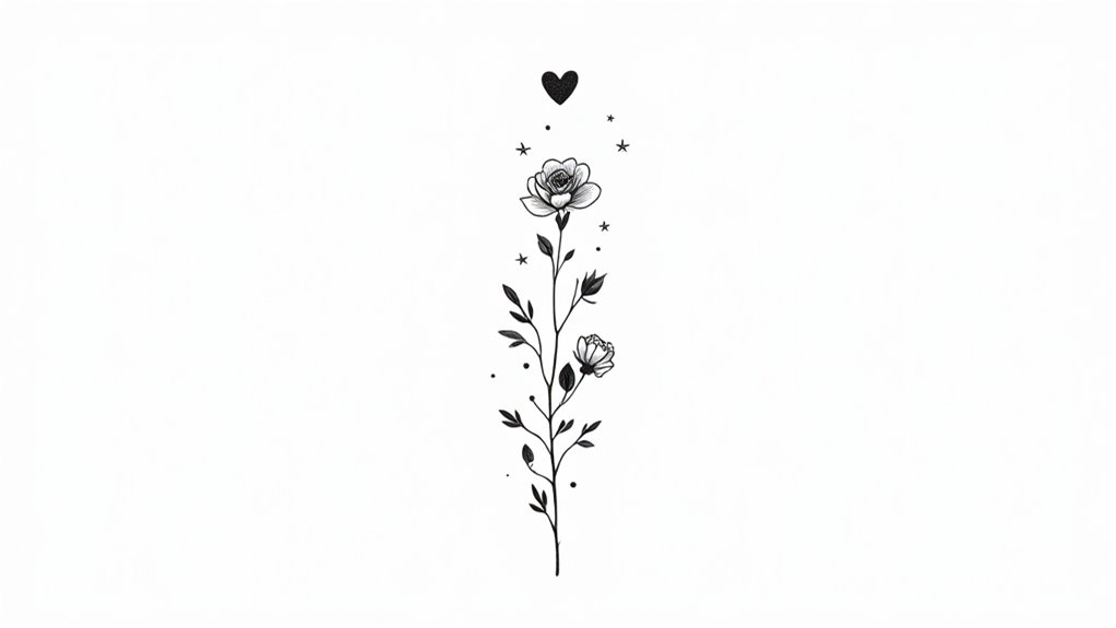playful romantic arm ink