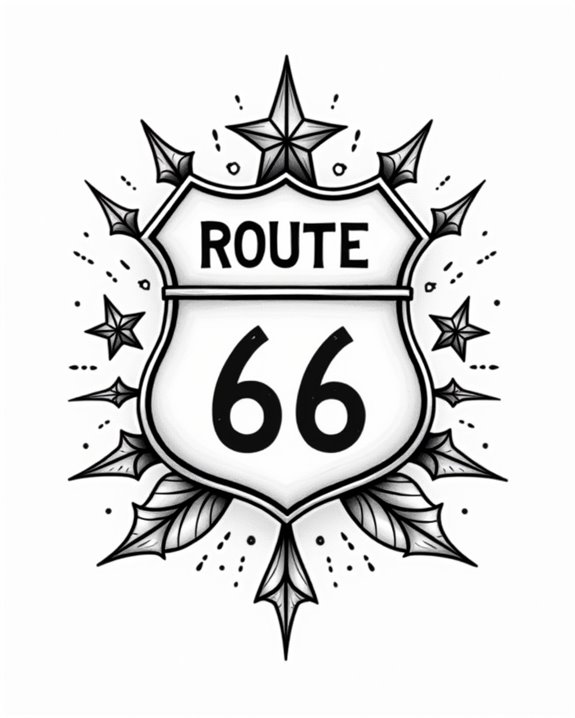 playful route 66 stars