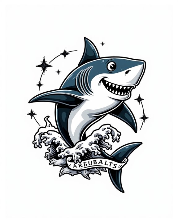 playful shark promotes conservation