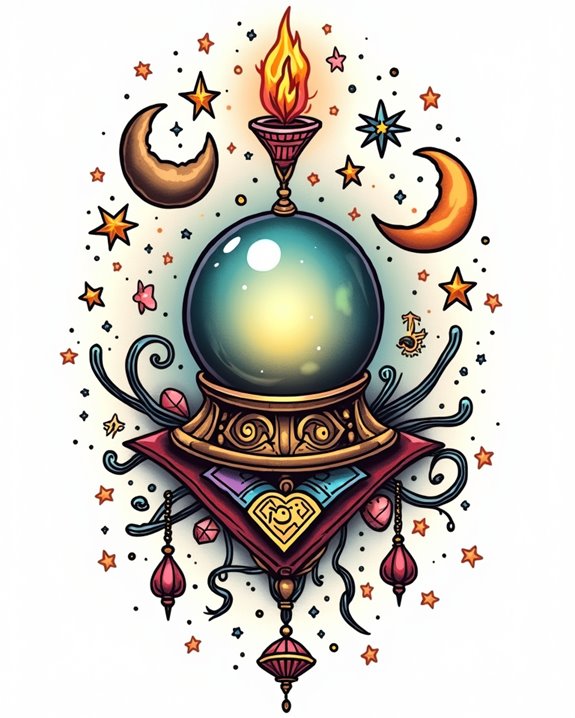playful tarot symbolic art