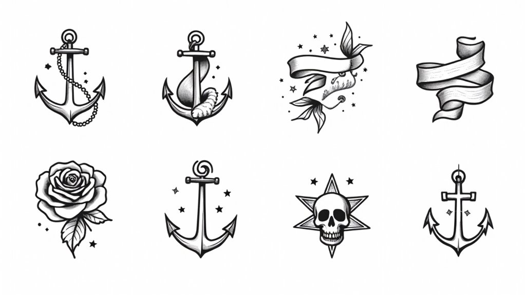 playful vintage flash tattoos