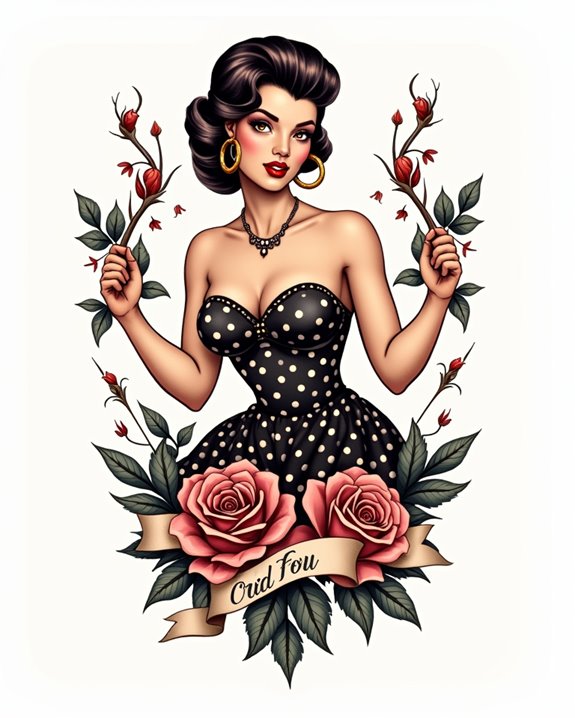 polka dot vintage glamour