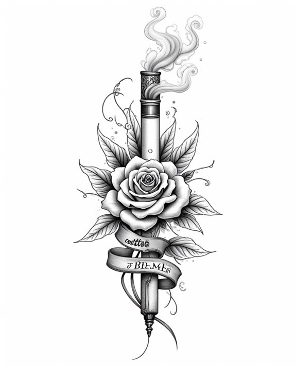 rebellion meets delicate beauty