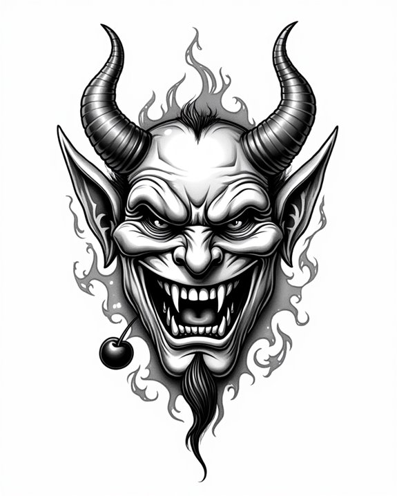 rebellious devil with cherry