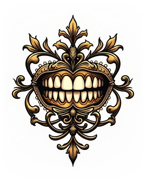 rebellious gold teeth style