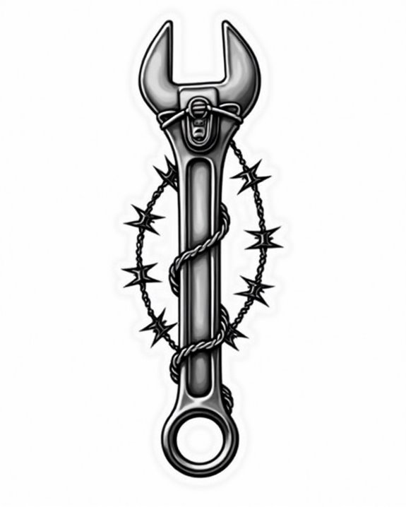 rebellious rugged mechanical symbolism