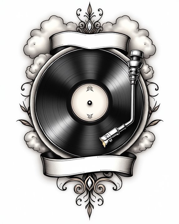 rebellious vintage heart tattoo