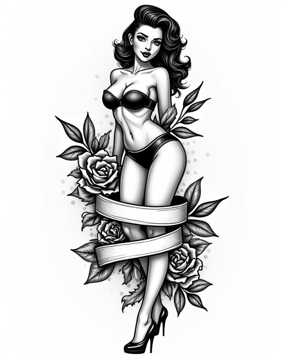 rebellious vintage pinup style