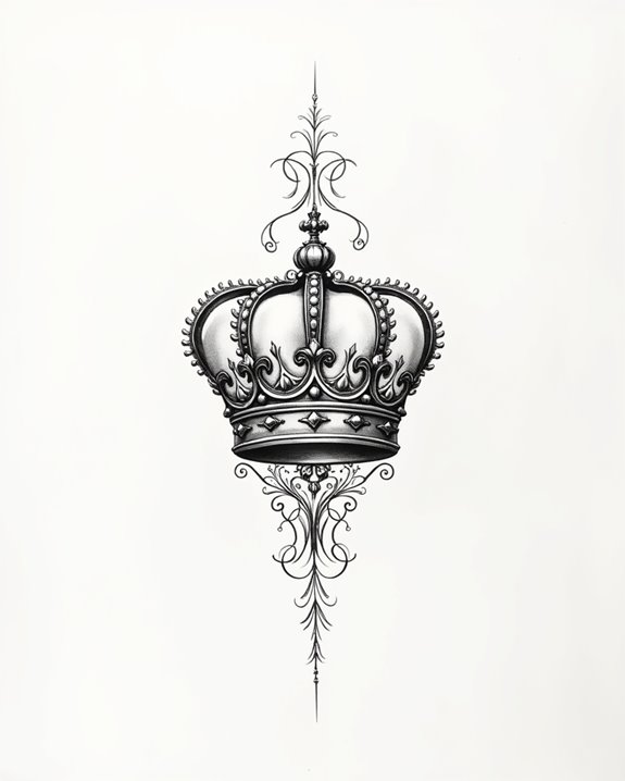 regal filigree crown design