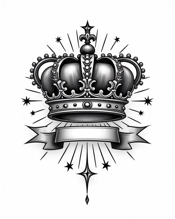 regal jeweled crown design