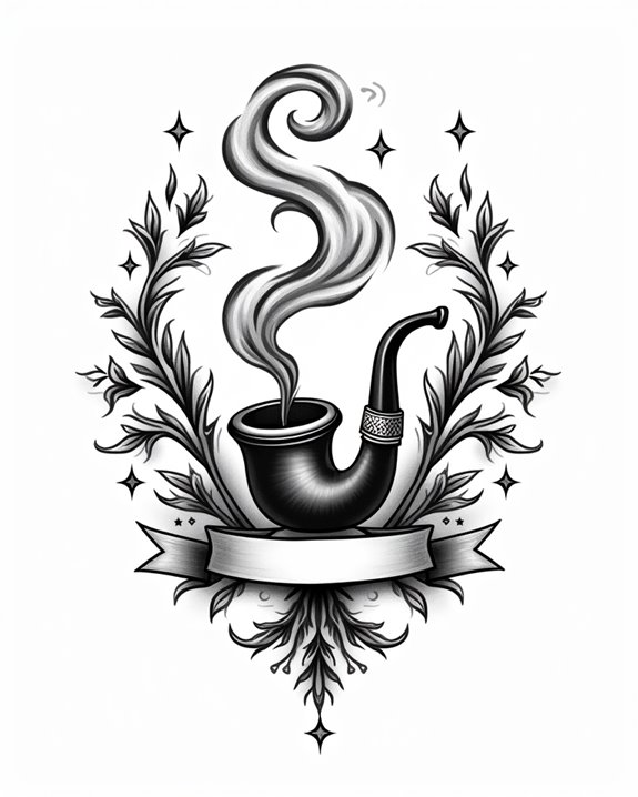 retro cigar smoker art