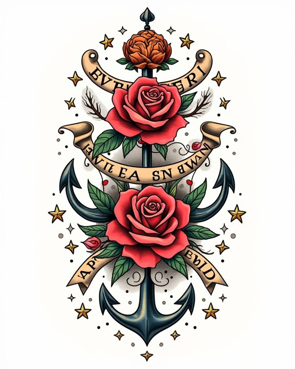 retro inspired vibrant tattoo art