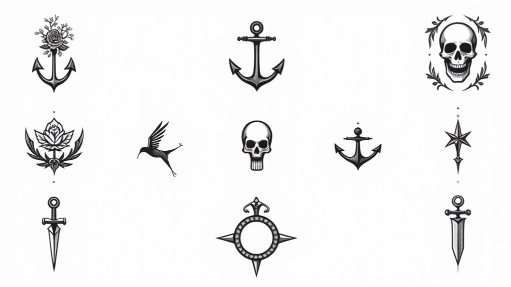 retro minimal tattoo designs