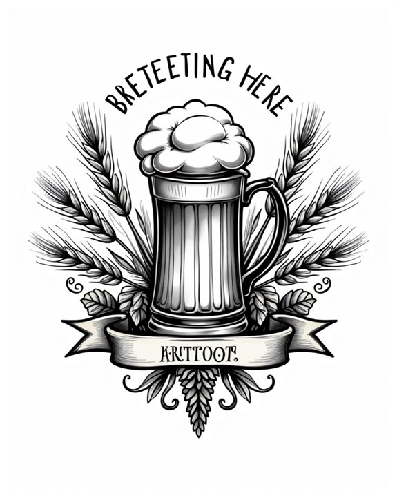 retro neon beer sign