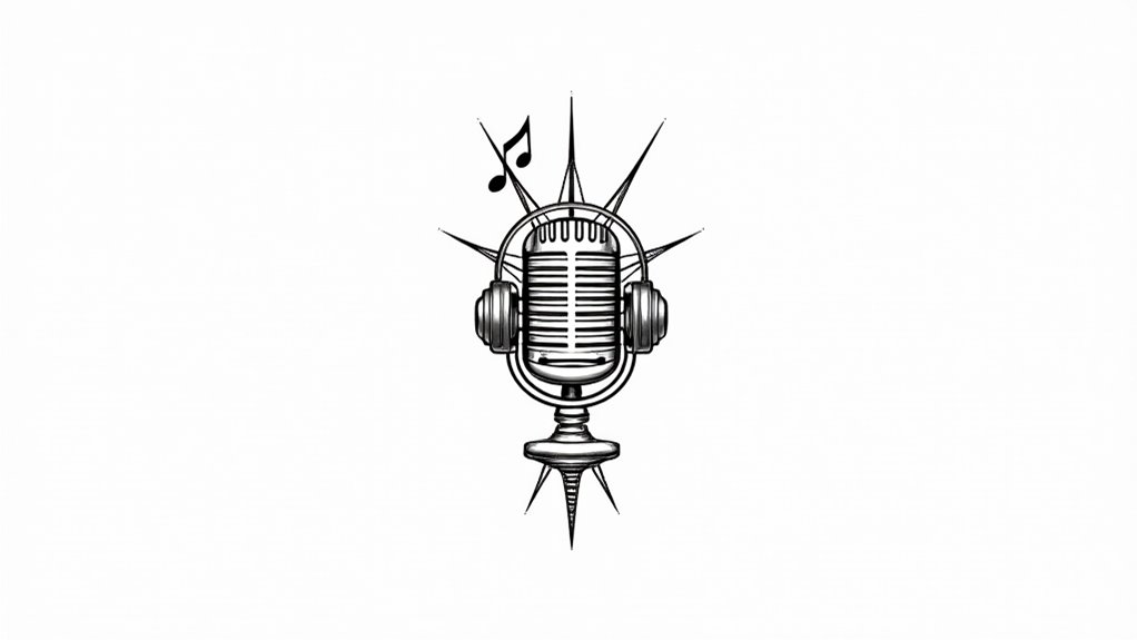 retro radio inspired tattoo designs