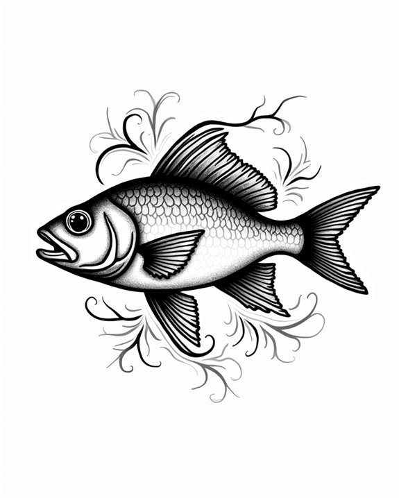 robust marine fish depiction
