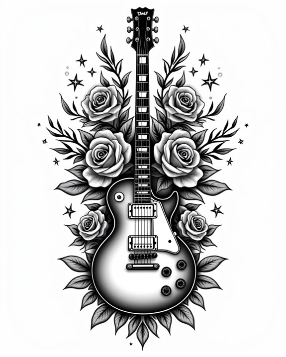 rock n roll guitar sleeve