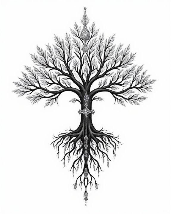 roots branches interconnected growth