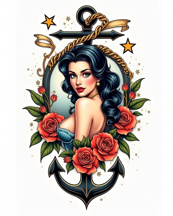 roses dagger vintage charm