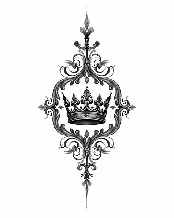 royal crowns and symbols