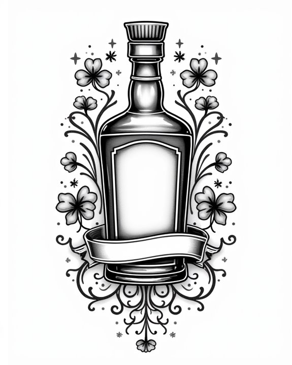 rustic celtic whiskey tattoos