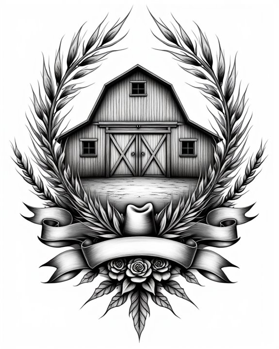rustic cowboy farm scenes
