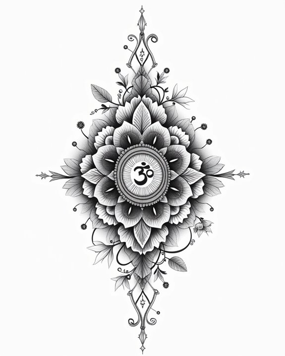 sacred floral meditative unity