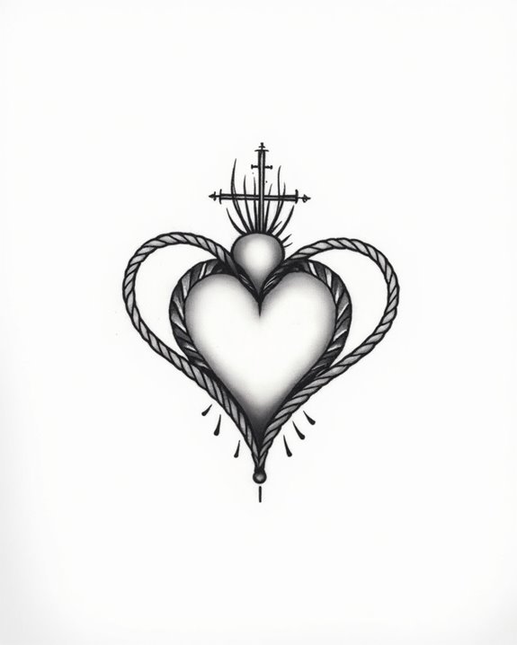 sacred heart devotion symbol