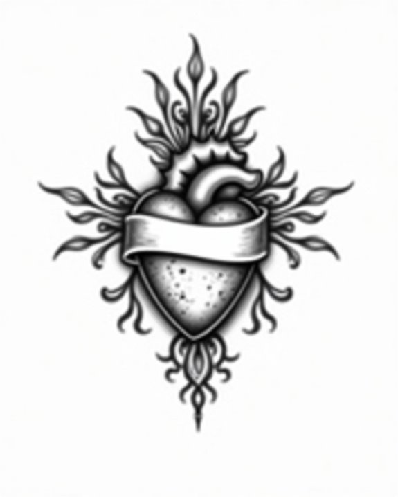 sacred heart symbolizes love devotion
