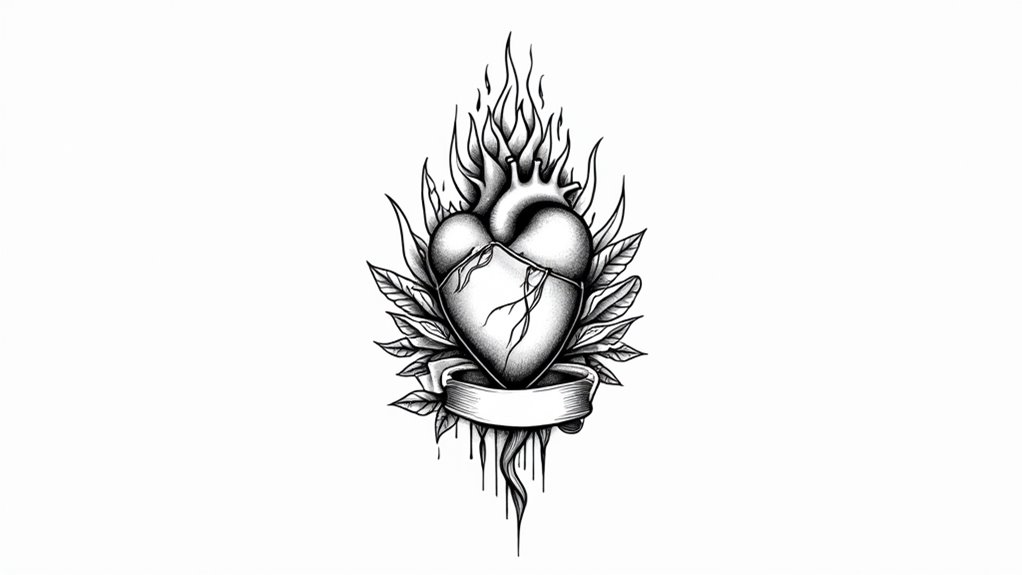 sacred heart tattoo ideas