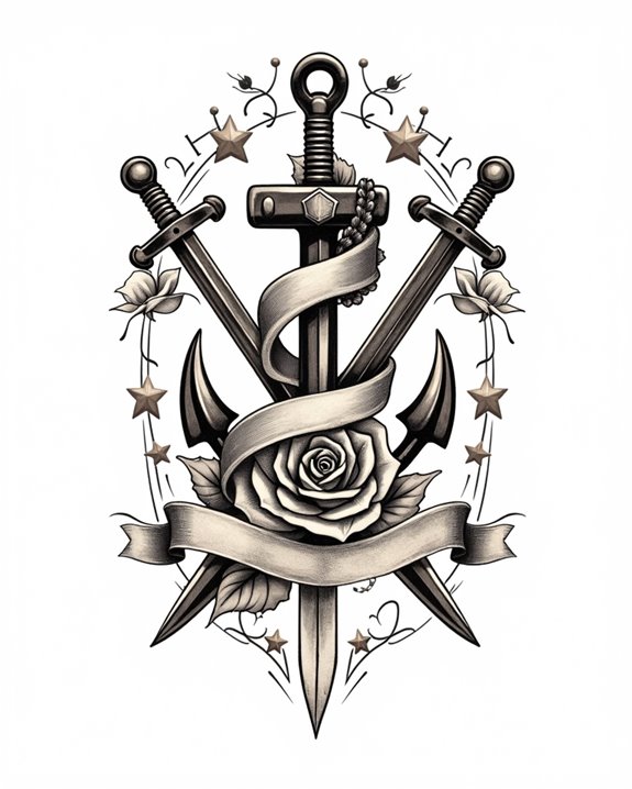 sailor girl with dagger