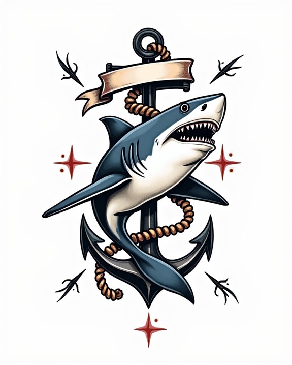sailor shark tattoo symbolism