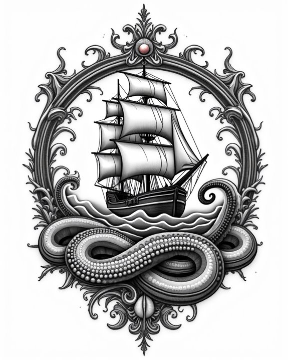 sea monsters and mythical beings
