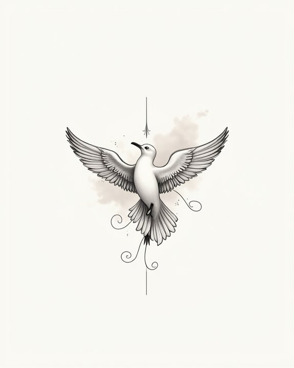 seagull amid coastal breeze