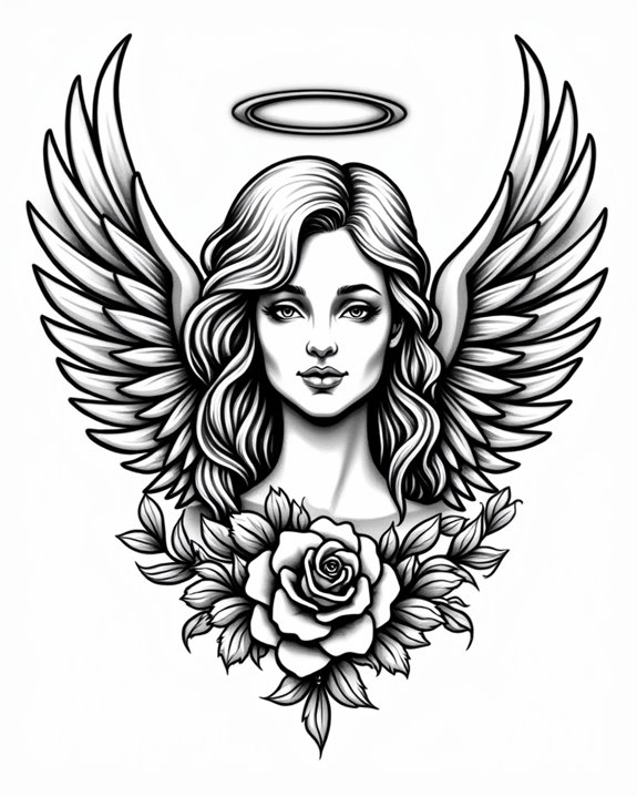 serene angelic divine portrait